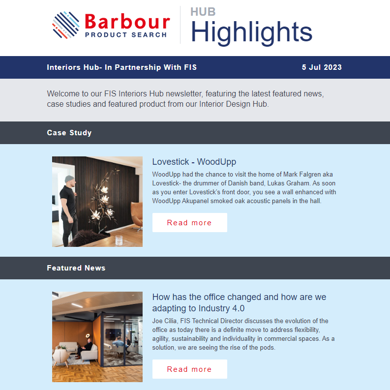 Interior Design- In Partnership With FIS| Larest Case Studies, News and Featured Product